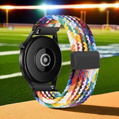 Cinturino magnetico in nylon da 18/20/22mm, 1 pezzo, per Samsung Watch4/5/6/7 Huawei GT4/GT3/Watch 4/Amazfit GTR4/stratos/Garmin Venu/Fenix 7