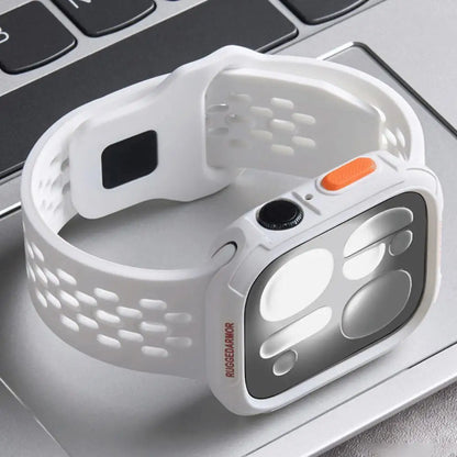 TPU Protective Case + Silicone Sport Straps for Apple Watch Ultra 3 2 49mm S11 S10 46mm 42mm 45mm 44mm 41mm 40mm for iWatch 9 8 SE