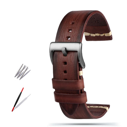 Cinturino per orologio in vera pelle, per Galaxy Tissot Timex Omega Panerai IWC, 20mm 22mm 24mm