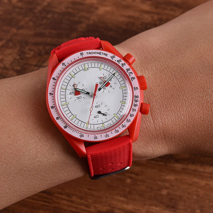 Cinturino per orologio in gomma dal design tropicale di alta qualità, 20mm 22mm, cinturino da immersione in silicone morbido a sgancio rapido per Seiko Prospex/Citizen Promaster