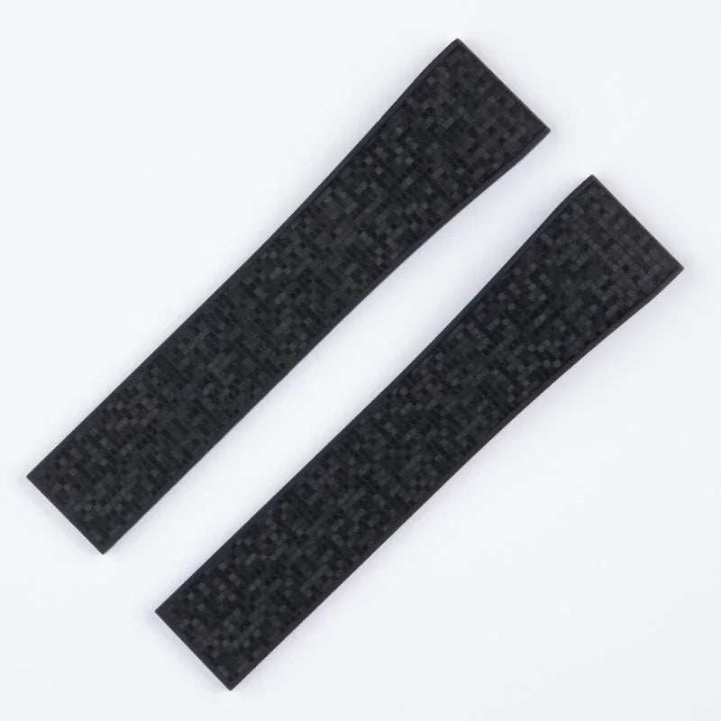 Bracelet de montre en caoutchouc fluoré FKM à texture pixel, 18/19/20/21/22mm, CTS, pour plongée traditionnelle, pour hommes et femmes