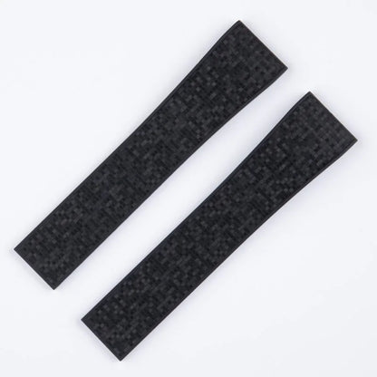 Bracelet de montre en caoutchouc fluoré FKM à texture pixel, 18/19/20/21/22mm, CTS, pour plongée traditionnelle, pour hommes et femmes