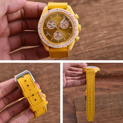 New FKM Fluoro Rubber Straps 20mm 21mm 22mm Quick Release Watch Bands Waterproof Diving Watch Straps for Every Brand Diving Watches