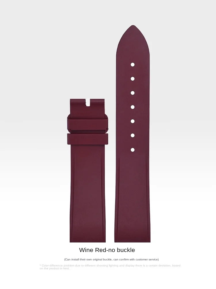 Premium Quality Cartier Dumont Replacement Watch Strap - Fluoroelastomer Rubber Quick Release Medium Large for Women