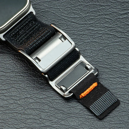Bracelet en nylon pour Apple Watch Ultra, compatible avec les tailles 49mm, 44mm, 45mm, 42mm, 46mm, bracelet correa pour iWatch Series 10, 9, 8, 7, 6, 5, 4, 3, SE
