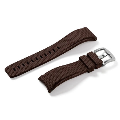 Bracelet de montre en caoutchouc fluoré 20 mm 21 mm 22 mm, extrémités courbées, attache rapide, universel pour homme, bracelet de montre FKM pour Omega, Rolex, Seiko