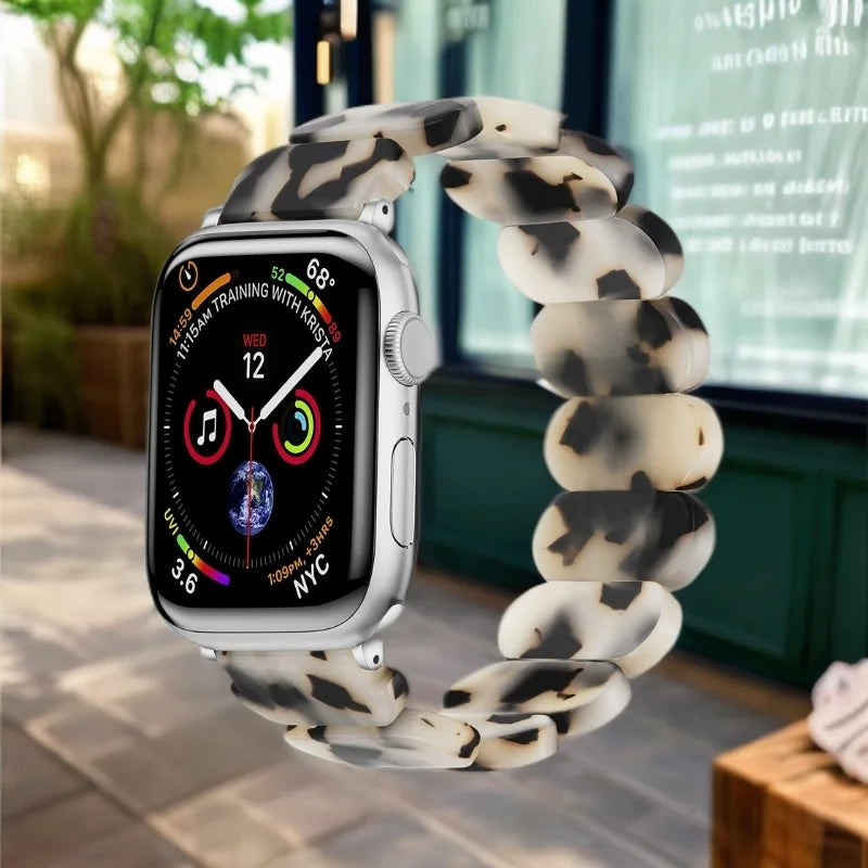 Cinturino in resina per Apple Watch 10, 40 mm, 44 mm, 46 mm, 49 mm, 45 mm, 41 mm, cinturino in nylon per iWatch Correa Series 11 9 8 7 SE Ultra2 3