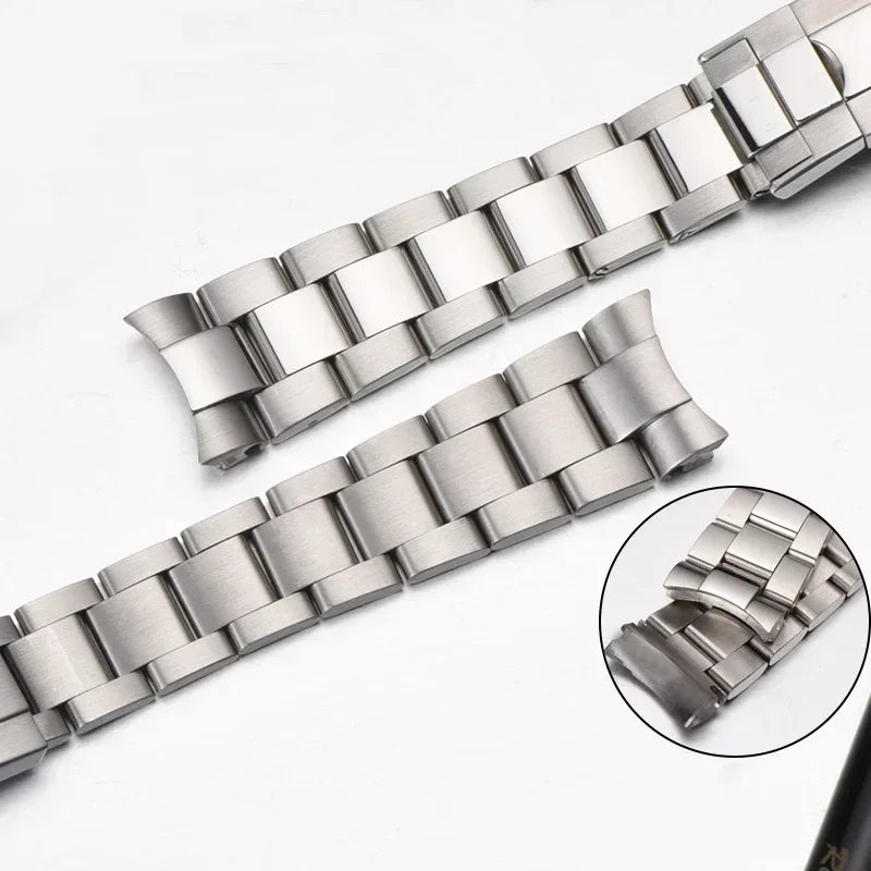Watch band for Rolex Submariner Daytona, Yacht-Master Gstuff, foetal locking clasp, 904 steel watch band, watch straps, 20mm, 21mm