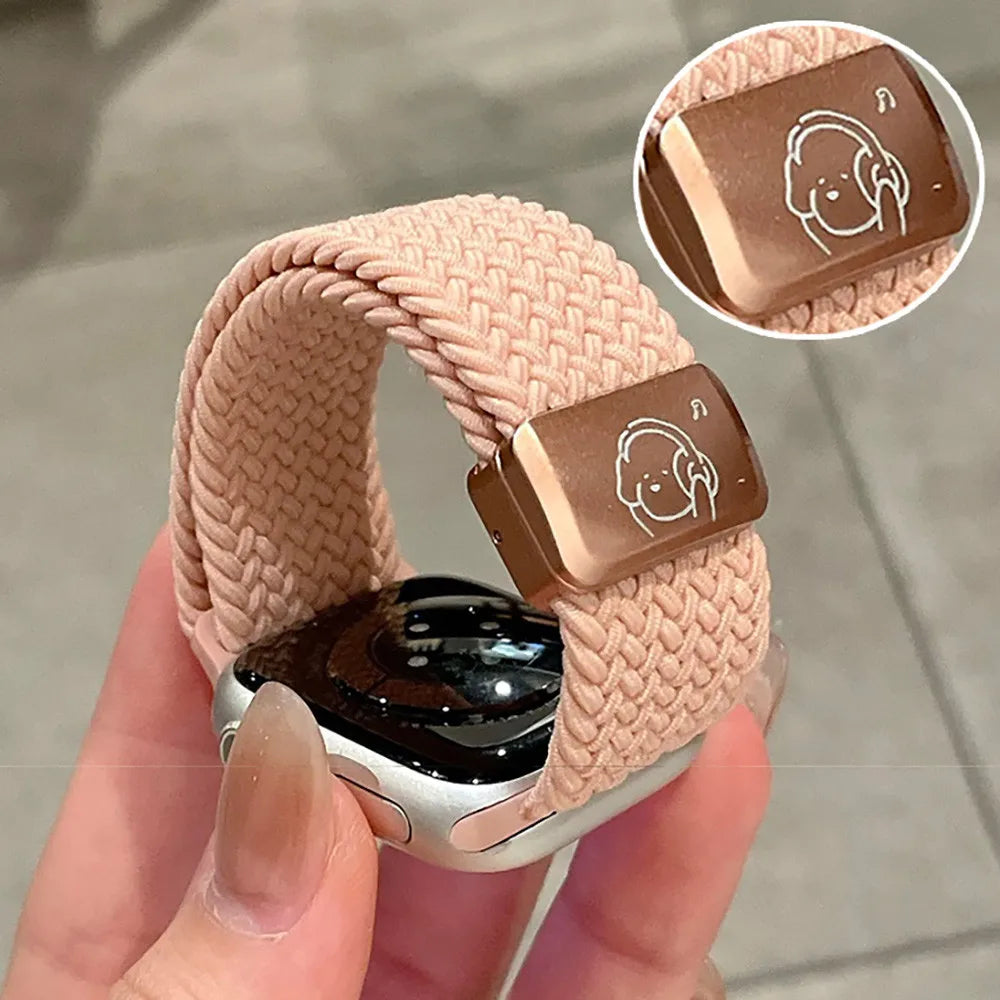 Magnetic Nylon Braided Bracelet for Redmi 3 Active 5 Active 5 Lite Redmi Watch Series 5 4 3 Lite Redmi Watch 6 5 4