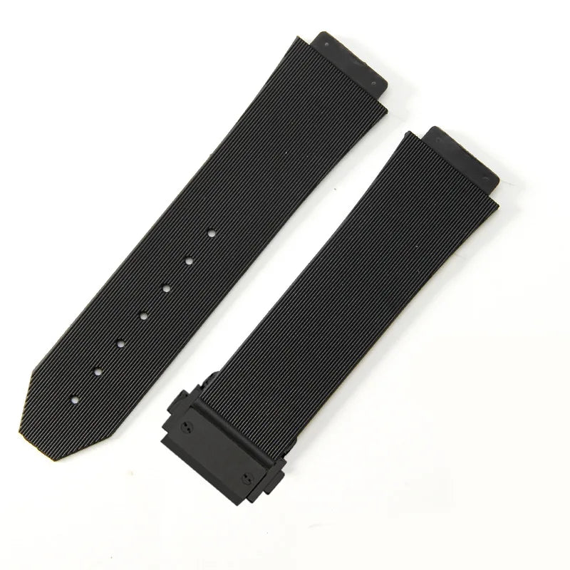 For Hublot BIGBANG Classic Fusion Leather Silicone Rubber Suede Watch Strap Dedicated Interface Lug System Band 26*19mm Bracelet