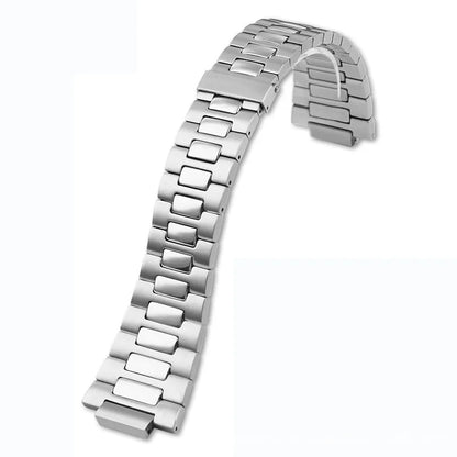 25x13mm 不锈钢表带，适用于百达翡丽 Nautilus 5711 5726 5712g 系列，男士表带
