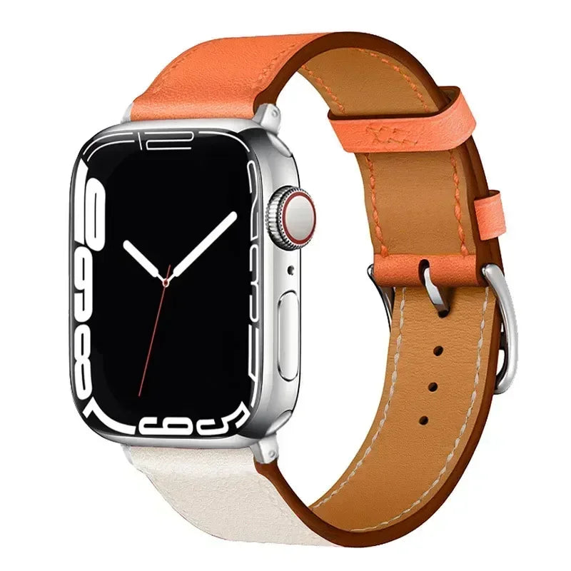 Bracelet de montre en cuir pour bracelets de montre Apple 46mm 44mm 41mm 45mm 38-42mm 40mm 49mm bracelet iWatch série 10-Ultra 9-8-7-SE-6-5-4-3