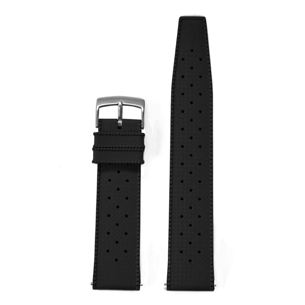 Bracelet de montre Tropic en caoutchouc Premium - Dégagement rapide - 1 Pc