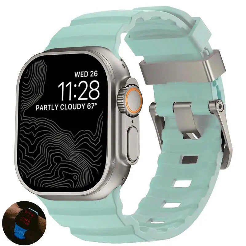 Cinturino in morbido silicone per Apple Watch Ultra 2 10 9 8 7 6 SE 5 4 per iWatch 38 40 41mm 42mm 44mm 45mm 46mm 49mm