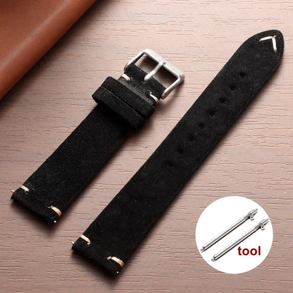 Cinturino per orologio in morbida pelle di vitello (scamosciata) - Universale