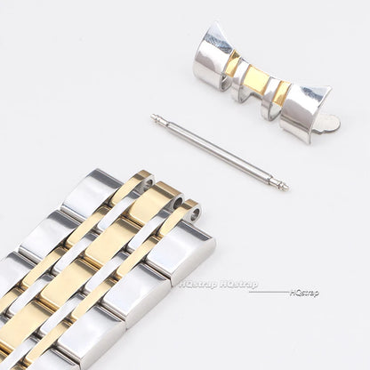 Cinturino per orologio con estremità curva, 14 16 18 19 20 21 22mm, in acciaio inossidabile, in metallo, accessori universali per cinturini di orologi