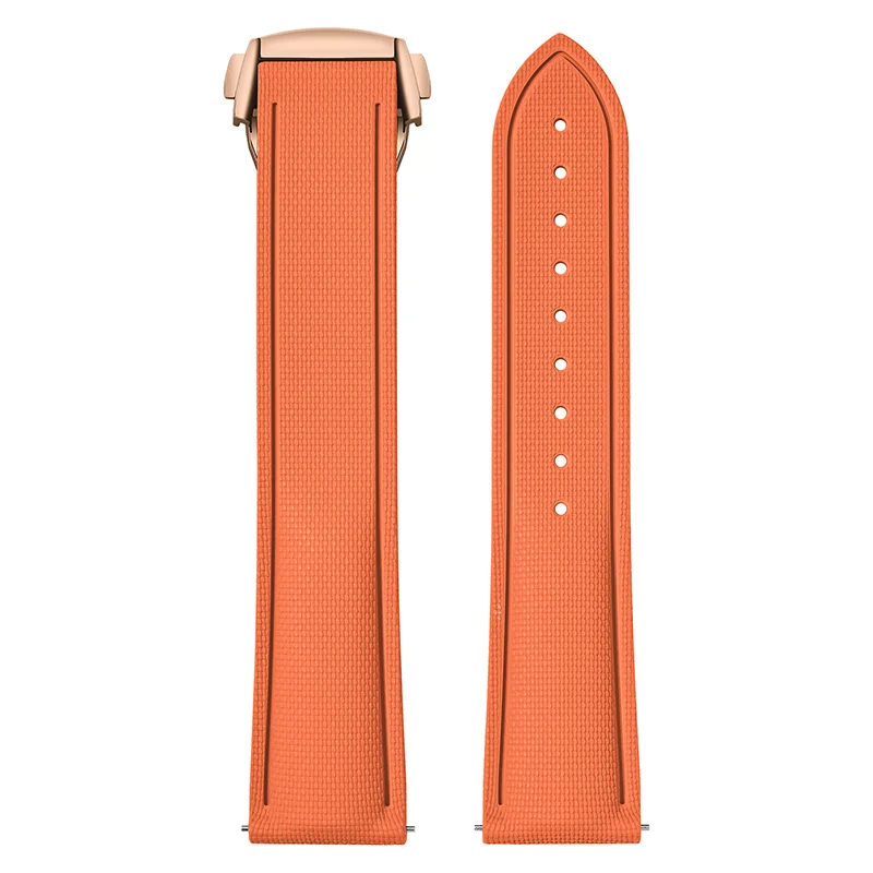 Cinturino in gomma fluorurata per Omega Seamaster 20mm 21mm 22mm FKM, cinturino universale a sgancio rapido, accessori per Rolex e Tudor