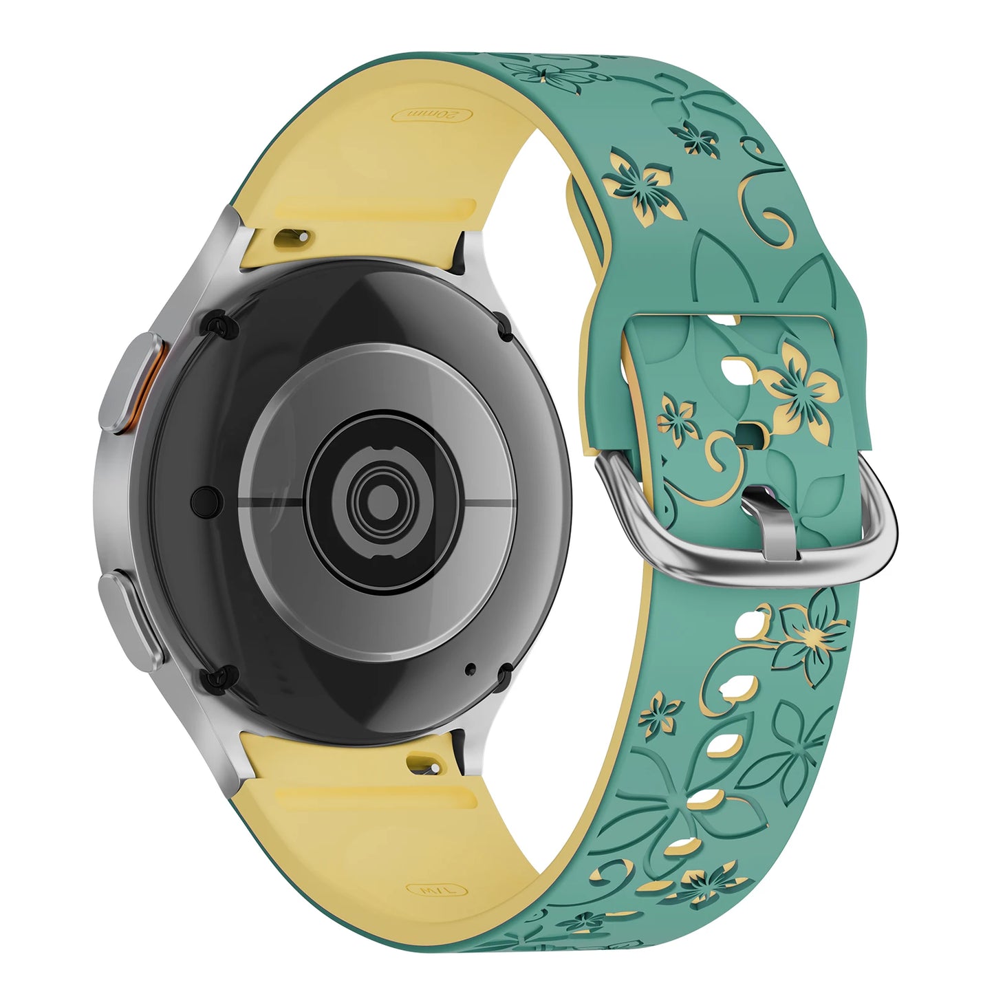 Bracelet en Silicone pour Samsung Galaxy Watch 7 6 5 4 FE/5Pro 45mm sans espaces Sport Correa gravé Galaxy Watch6 Classic 43mm 47mm
