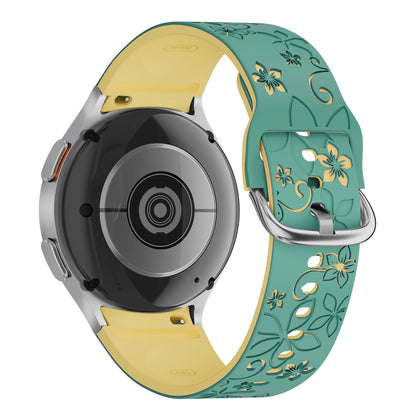 Bracelet en Silicone pour Samsung Galaxy Watch 7 6 5 4 FE/5Pro 45mm sans espaces Sport Correa gravé Galaxy Watch6 Classic 43mm 47mm
