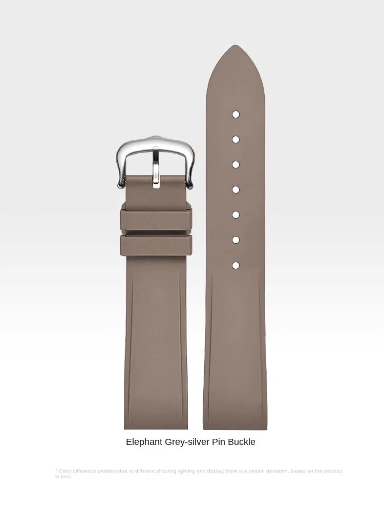 Premium Quality Cartier Dumont Replacement Watch Strap - Fluoroelastomer Rubber Quick Release Medium Large for Women