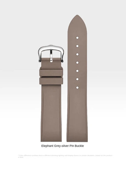 Premium Quality Cartier Dumont Replacement Watch Strap - Fluoroelastomer Rubber Quick Release Medium Large for Women