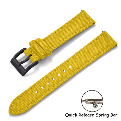 Per Cordura vela cinturino in pelle 18/20/22mm vela cinturini in nylon a sgancio rapido cintura in pelle per Omega Seiko