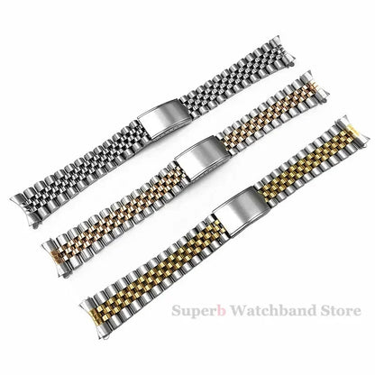 Bracelet en acier inoxydable à extrémité incurvée pour homme, SeATM SkxHouseSkx009, Jubilee Sports Strap, Structure pliante, 18mm, 19mm, 20mm, 21mm