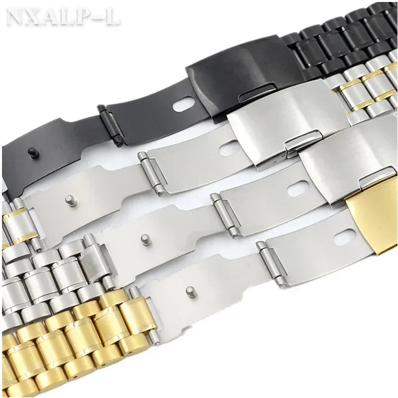 Bracelet de montre Arc en acier inoxydable pour Bracelet Omega Seamaster pour Seiko SKX007/009 Bracelet universel en métal massif 14/16/18/20/22/24mm