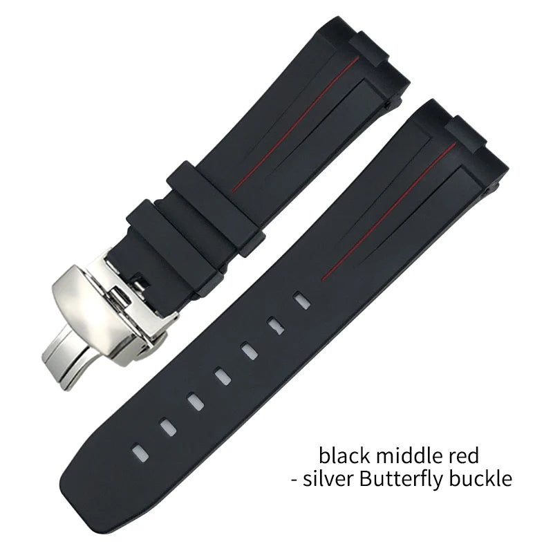 Rubber watch strap for SEIKO 5 Longines Hydroconquest mol Omega Planet Ocean, silicone watch strap, 21mm, 22mm, 23mm, 24mm, new