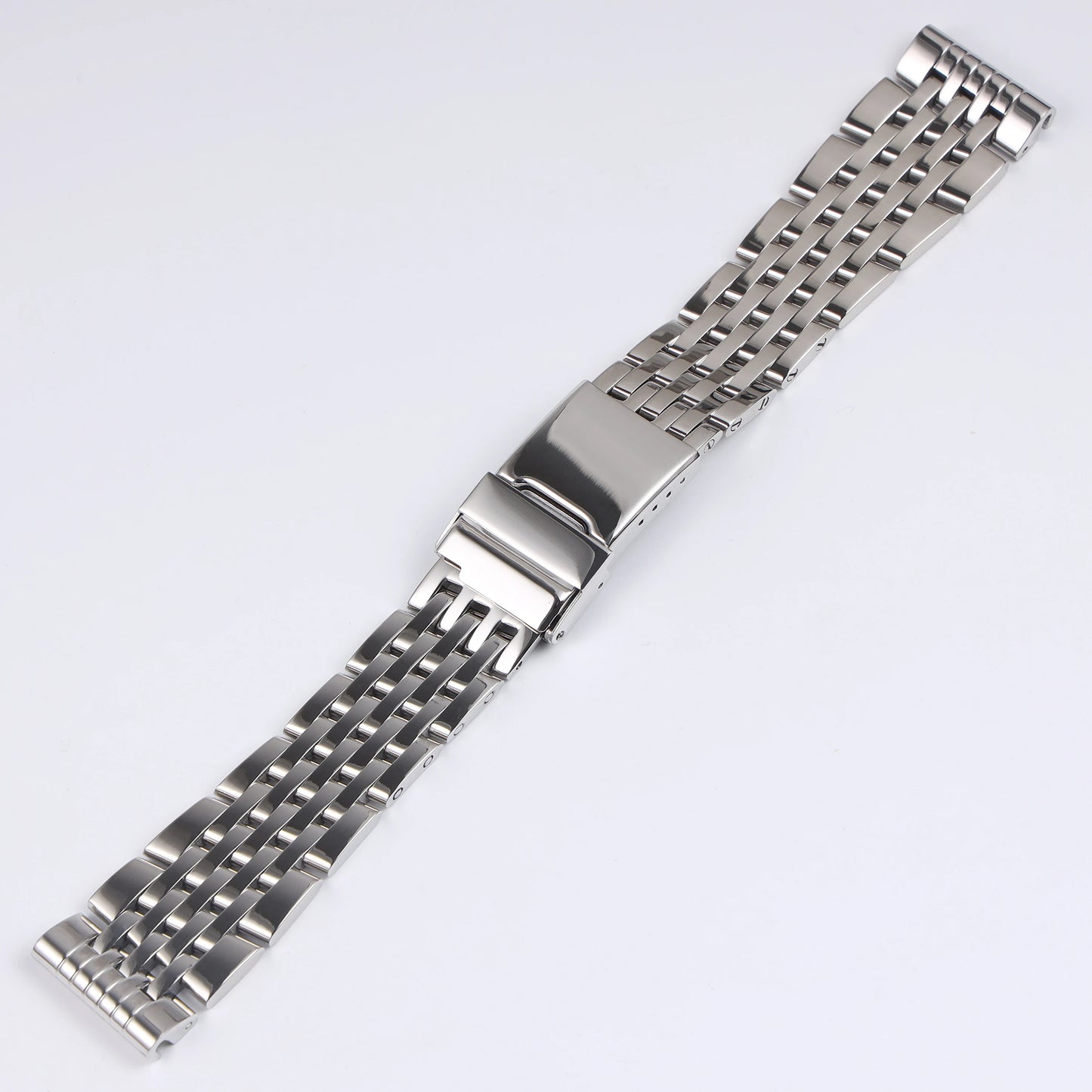 Bracelet de montre en acier inoxydable massif poli argenté, 22 24mm, pour Breitling Super Ocean Avenger, fermoir à déployement