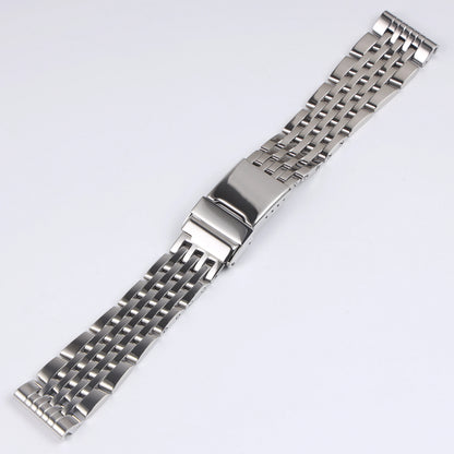 Bracelet de montre en acier inoxydable massif poli argenté, 22 24mm, pour Breitling Super Ocean Avenger, fermoir à déployement
