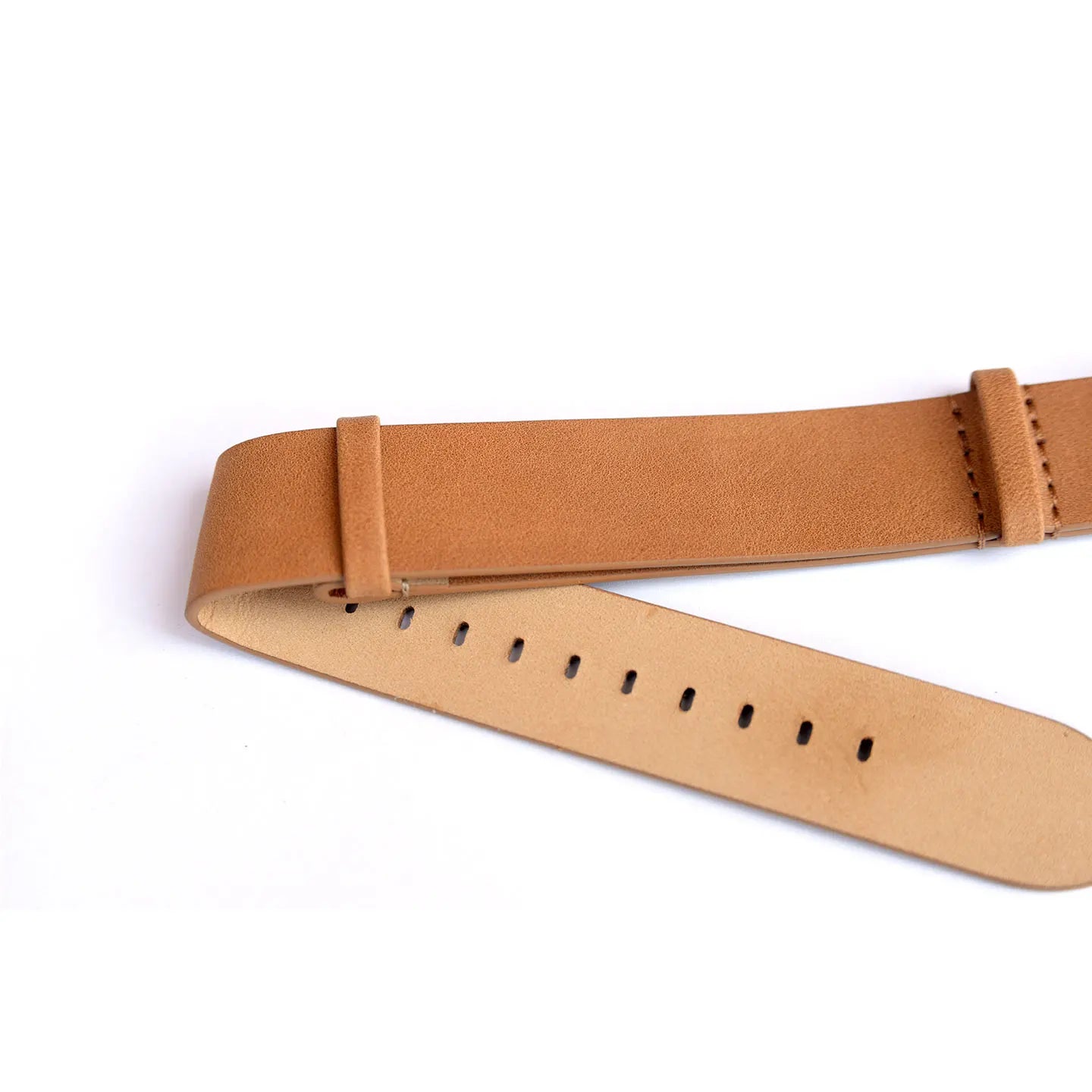 Ingent Field-Brown Leather Watch Strap, 18mm, 20mm