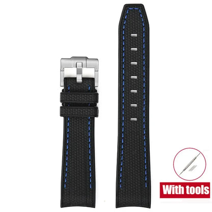 Bracelet de plongée Joint MoonSwatch 20mm pour Omega X Swatch hommes femmes Arc extrémité incurvée Bracelet en caoutchouc TPU pour outils de Bracelet de montre Rolex