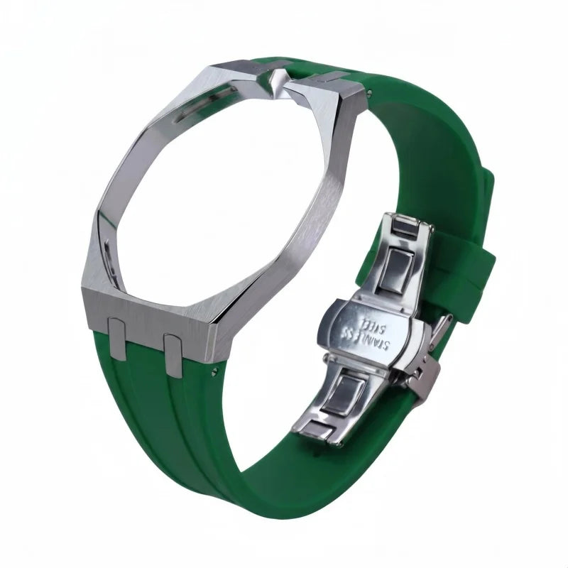 Kit de modification de bracelet en silicone et boîtier de montre en acier inoxydable pour Swatch X AP Royal Pop Pocket Changer, accessoires personnalisés pour montre