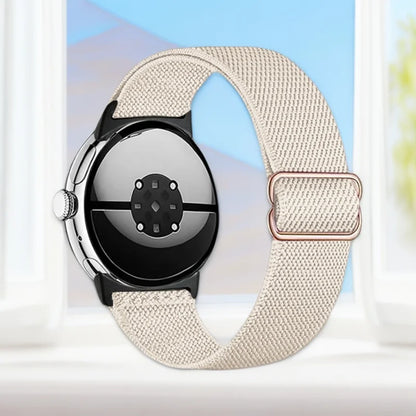 Soft Nylon Strap for Google Pixel Watch 4 3 45/41mm, Replacement Strap for Pixel Watch 2/1 41mm, Elastic Nylon Buckle Strap