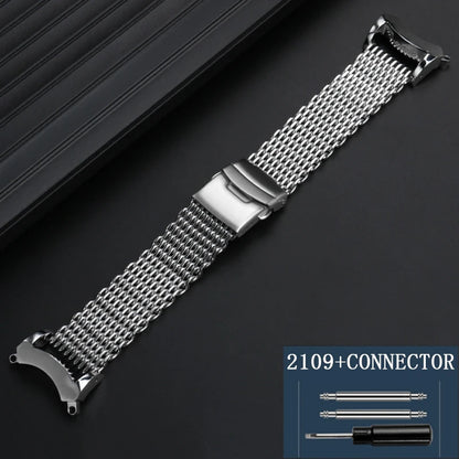Cinturino in acciaio inossidabile di alta qualità modificato con connettore a maglie speciali per orologio da uomo Citizen BJ8050-08E/BJ8050