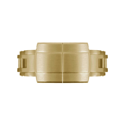 316L Stainless Steel Daytona Deployment Clasp, 16mm 18mm 20mm, Replacement, Two Tone Brushed Polished Finish Buckle
