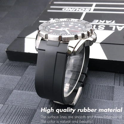 Rubber watch strap for SEIKO 5 Longines Hydroconquest mol Omega Planet Ocean, silicone watch strap, 21mm, 22mm, 23mm, 24mm, new