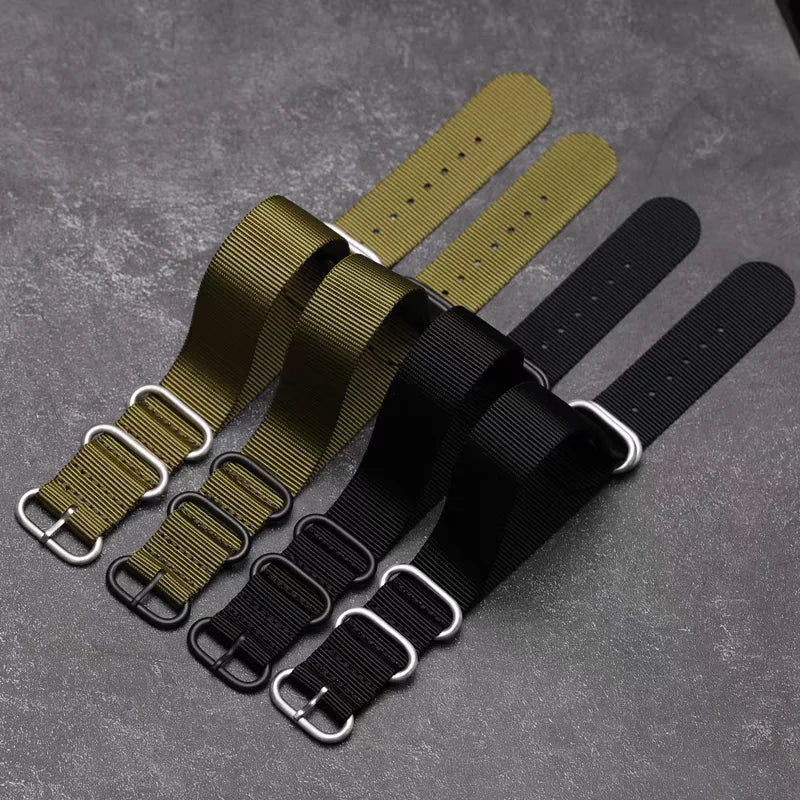 Thick NATO Nylon Watch Strap, 20mm 22mm, Canvas, Men's Watch Chain, Submariner Watch Strap Accessories