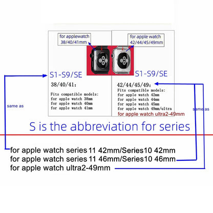 Cinturino intrecciato in Nylon per Apple Watch, 42, 46, 45, 44, 49mm, 38, 40, 41, magnetico, iWatch serie 11, 10, 9, 7, 8, 6, SE, Ultra 3/2/1