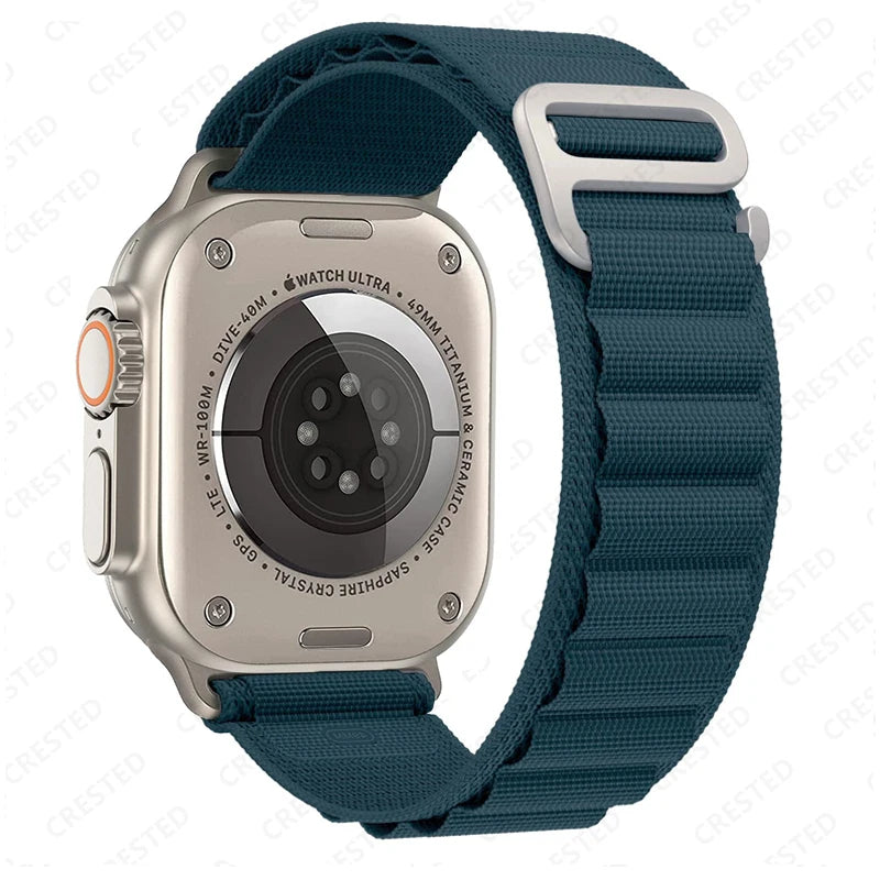 Bracelet à boucle alpine pour Apple watch Ultra 3 2 bandes 49mm 45mm 44mm 40mm 41mm 46mm 42mm Bracelet iWatch série 11 10 SE 9 8 7 6 5 4