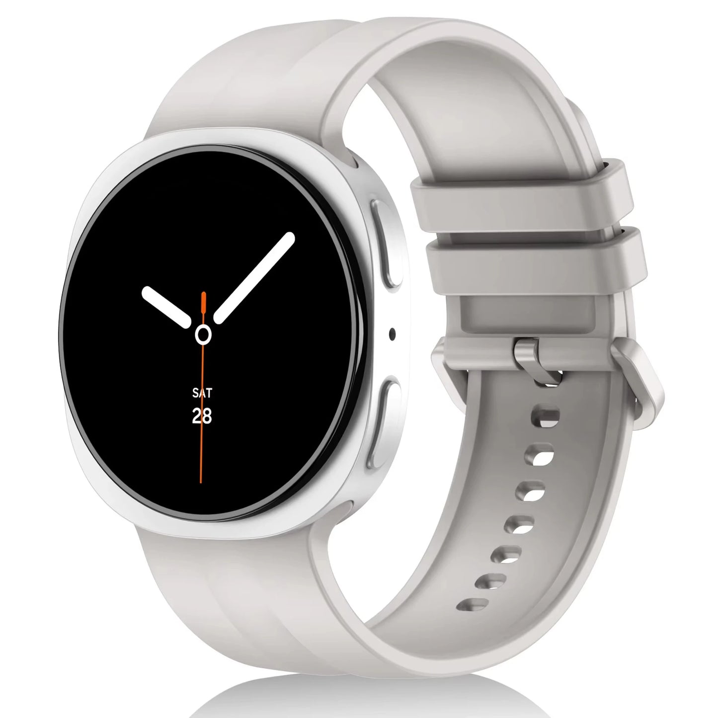 Original Silicone Strap for Samsung Galaxy Watch 9 8 44mm 40mm, Correa Band for Galaxy Watch 9 8 Classic 46mm, Accessories