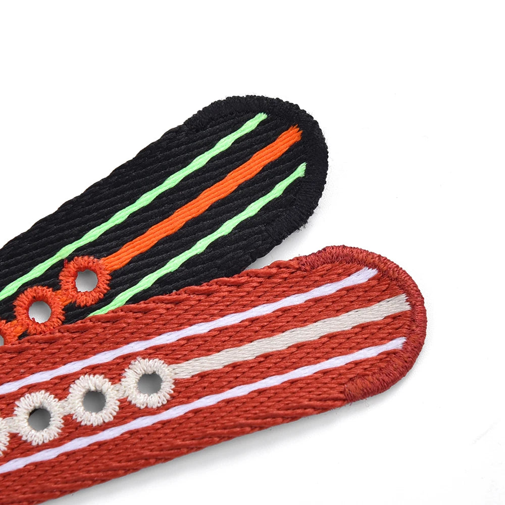 Bracelets de montre lumineux en Nylon recyclé, 20mm 22mm, tissés brodés, écologiques, pour montres de la série Scuba cinquante