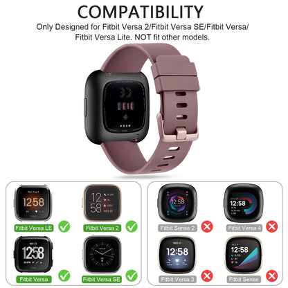 Bracelet de montre en TPU souple pour Fitbit Versa 1/Versa 2/Versa Lite, Bracelet de Sport pour Fitbit Versa 2 Versa SE, remplacement