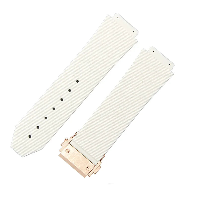 For Hublot BIGBANG Classic Fusion Leather Silicone Rubber Suede Watch Strap Dedicated Interface Lug System Band 26*19mm Bracelet