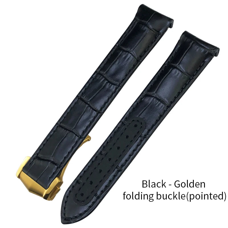 Genuine Cowhide Leather Watch Strap, 19mm 20mm 21mm, for Omega Seamaster 300 DE VILLE AT150 Moonswatch, Calfskin Watch Band