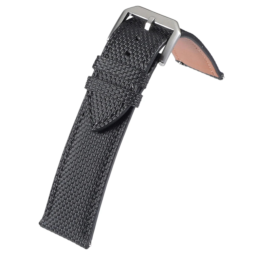Bracelet de montre en toile de voile premium, motif toile de voile, bracelet de montre en caoutchouc 20mm 22mm, attache rapide, bracelet de sport