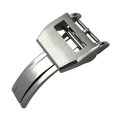Thick folding clasp for Schaffhausen watches, stainless steel, large IWC Pilot clasp, watch accessories, 18mm