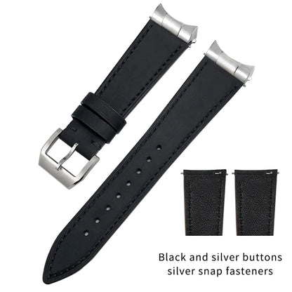 Genuine Leather Watch Strap Quick Release 22mm 20mm Cowhide Folding Buckle Watch Band for Tudor Black Bay 58 Strap