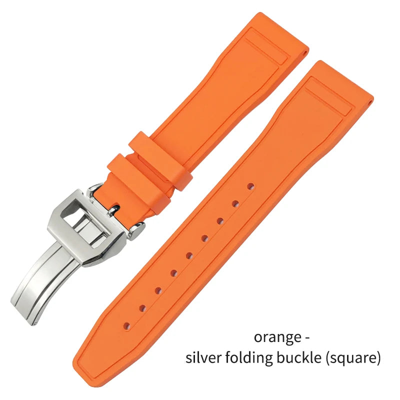 Cinturino per orologio in caucciù fluorurato naturale impermeabile di alta qualità per IWC Big Pilot's TOP GUN 20 mm 21 mm 22 mm FKM